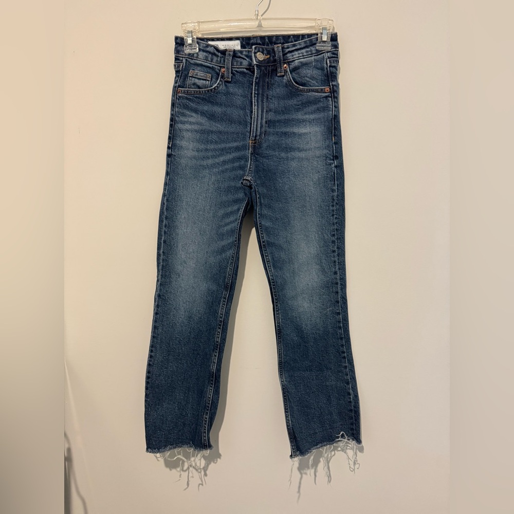 Zara Straight Leg Blue Jeans